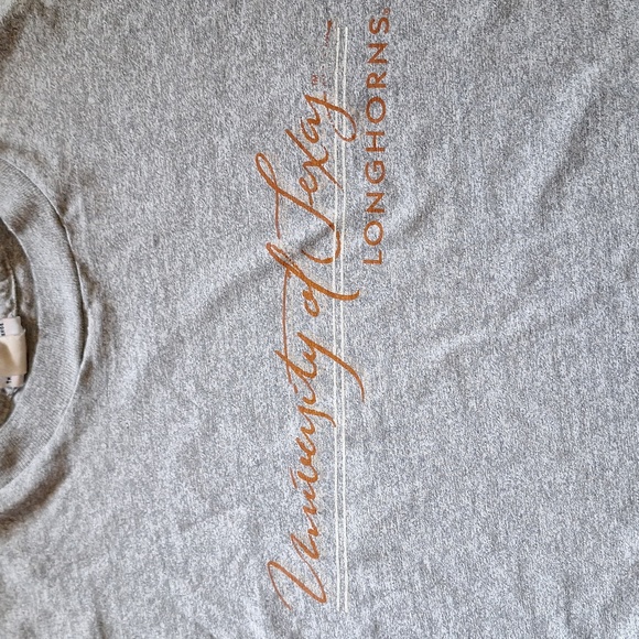 Single stitch 80s 90s UT longhorns gray logo t-shirt Cotton Exchange tag USA - Picture 4 of 11